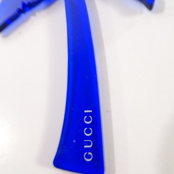 Gucci Blue Lucite Palm Tree Keychain in bag - Picture 6 of 15